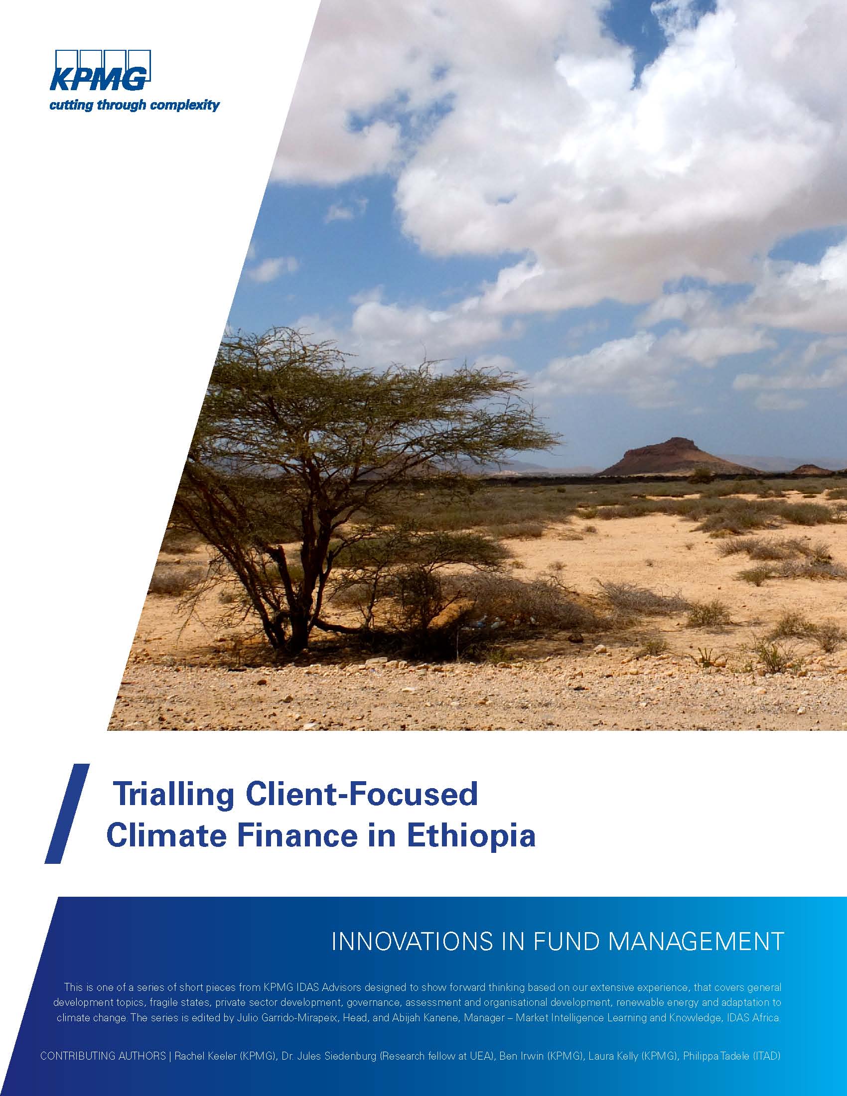Trialling Client Focused Climate Finance In Ethiopia Itad