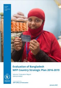 WFP Bangladesh Country Strategic Plan evaluation report cover