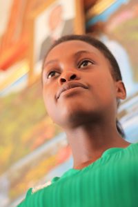 Young woman running a hotel in Zambia