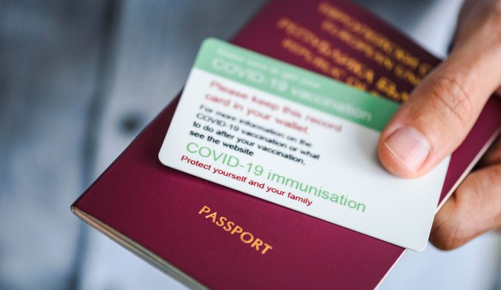 covid-19 vaccine passport and regular passport